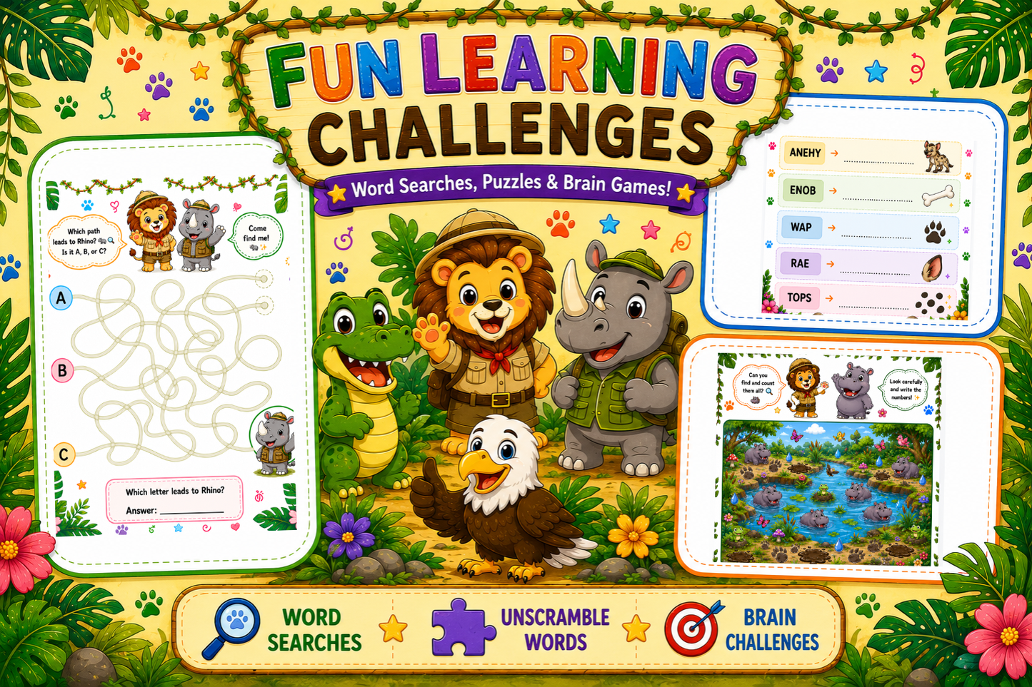 Replace Meaningless Screen Time with Fun Safari Adventures that Spark Creativity, Learning & Focus (Part 2)
